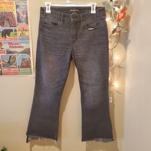 Abercrombie cropped flare jean